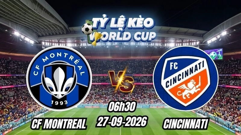 Soi kèo nhà cái CF Montreal vs Cincinnati 06h30 – 27/09/2026
